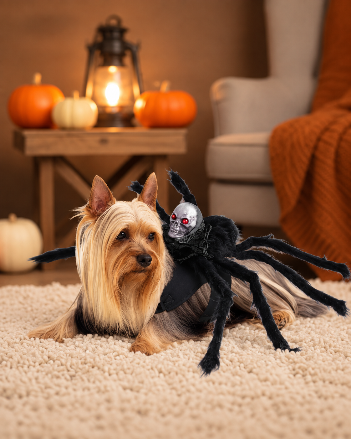 Halloween Spinnen-Kostüm für Hunde & Katzen